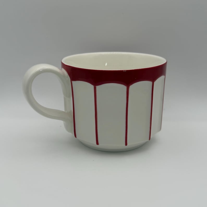 ANTHROPOLOGIE Bouldevard Latte vinfärgad mugg 450 ml - Begagnad bild 3