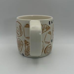 ANTHROPOLOGIE Phtalo Ruth Stoneware Eat Bread Mug 14 oz. - Preowned image 2