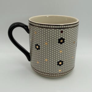 ANTHROPOLOGIE Bistro Tile Letter "B" Mug 12 oz. - Preowned image 3