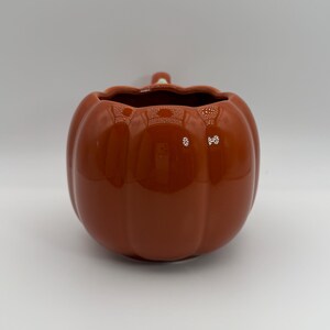 ANTHROPOLOGIE Figurale pompoen oranje geglazuurde mok 14 oz. - Tweedehands afbeelding 4