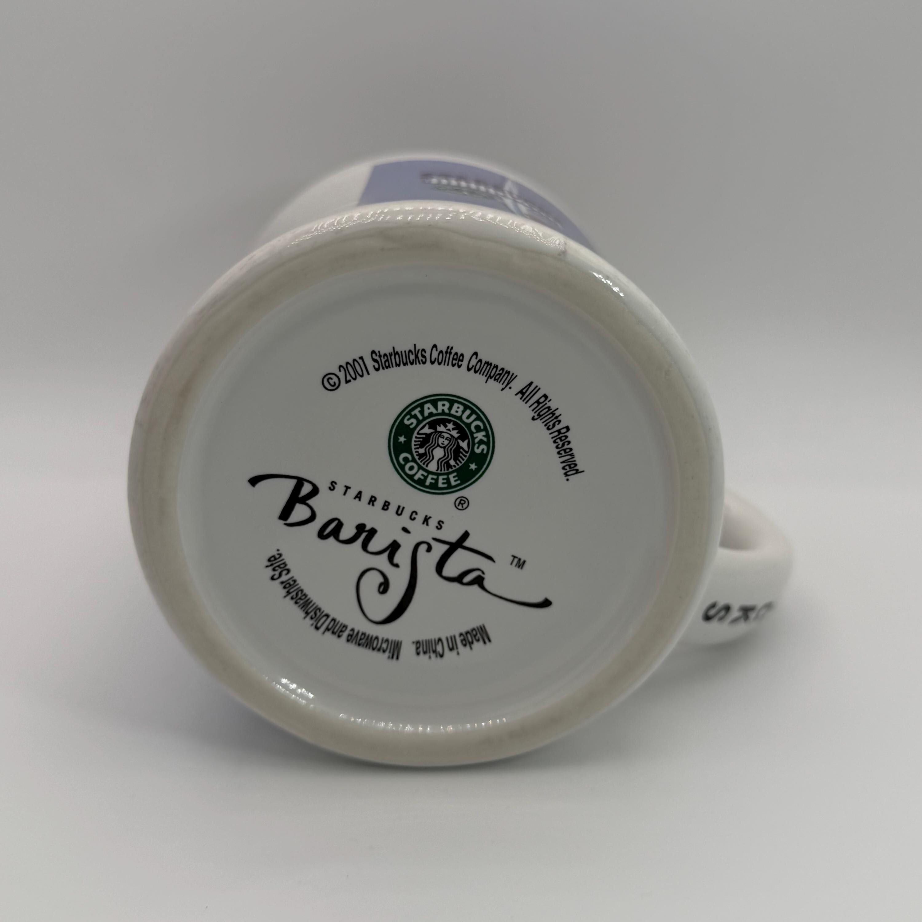 STARBUCKS BARISTA 2001 Vintage Drive-thru Diner Mug 16 Oz 