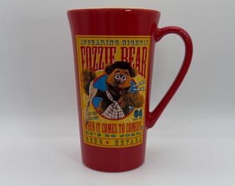 DISNEY Store Fozzie Bear Muppets Tall Mug 16 oz. - Preowned