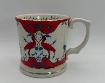 ANTHROPOLOGIE Lou Rita Nature Table Scarlett Mug 12 oz. - Preowned