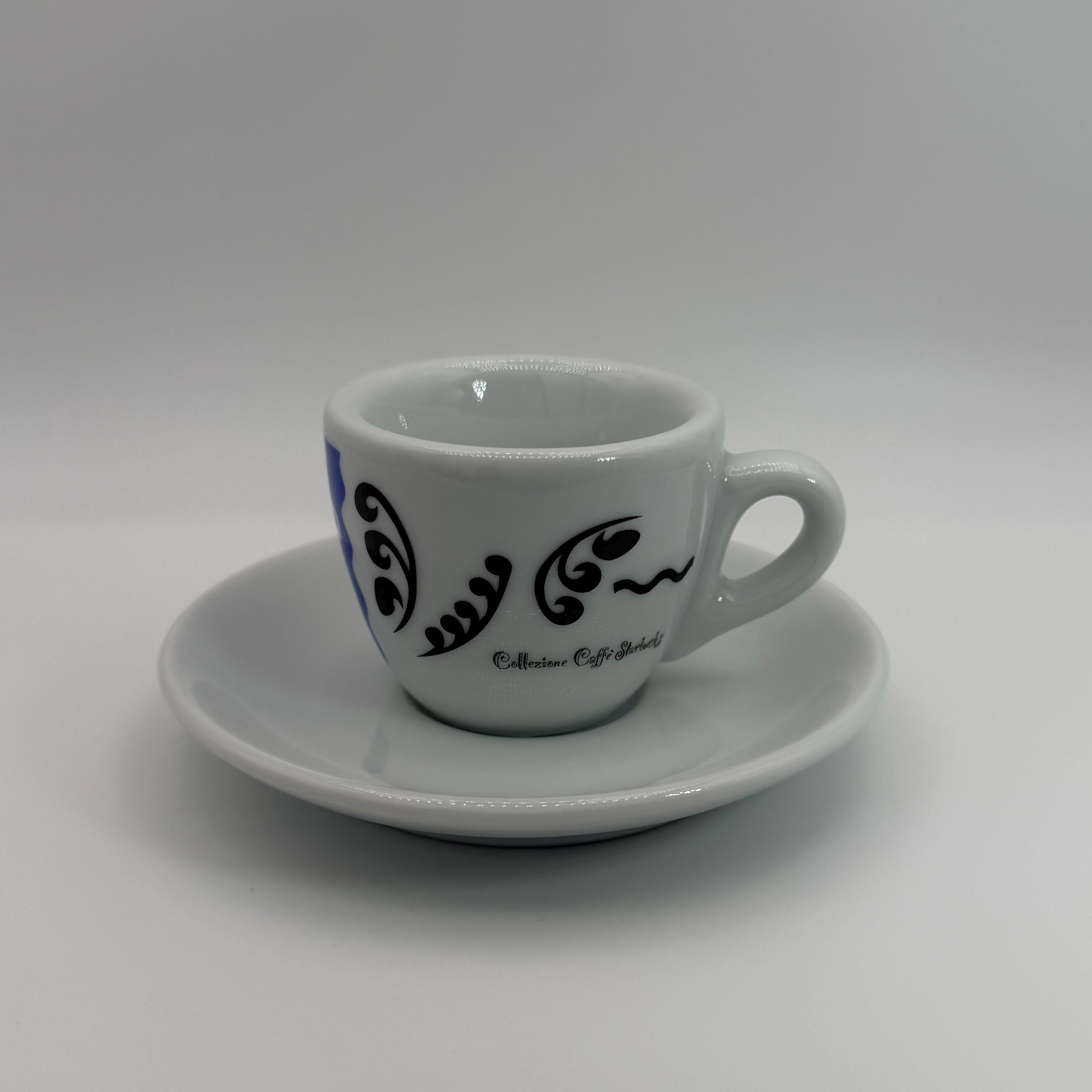 STARBUCKS CAFFE COLLEZIONE Espresso Demitasse Cup and Saucer by D