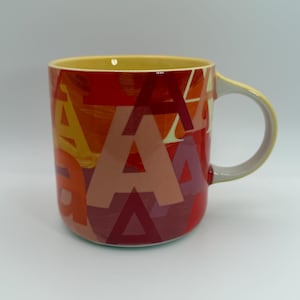 ANTHROPOLOGIE Lottie Monogram Letter A Mug 16 oz. - Preowned image 1