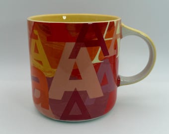 ANTHROPOLOGIE Lottie Monogram Letter A Mug 16 oz. - Preowned