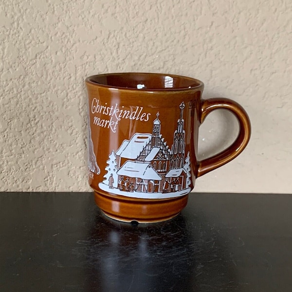 GERMAN GLUHWEIN Mulled Wine NURNBERGER Christmas Market Weihnachtssmarkt Mug 7 oz.  - Preowned