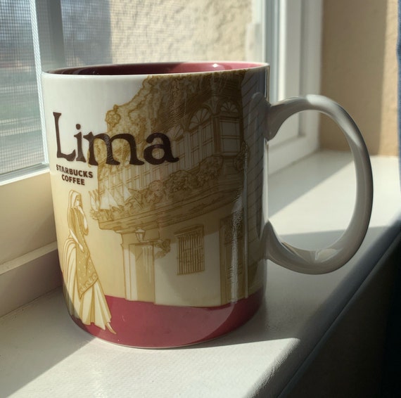 STARBUCKS "global Icon" Collection Series LIMA Coffee Mug / Tea Cup 16 Oz -  Preowned - Etsy
