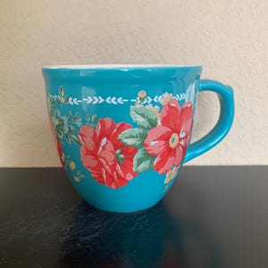 PIONEER WOMAN Vintage Floral Coffee Mug / Tea Cup 16 oz. - Preowned