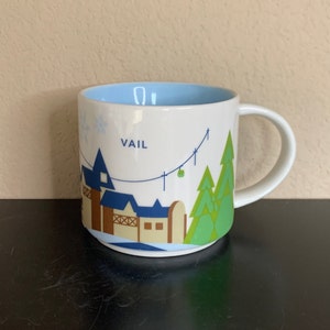 STARBUCKS Eingestellt &quot;&quot;You Are Here&quot;&quot; Sammel-VAIL-Kaffeebecher 14 0z. - Gebraucht