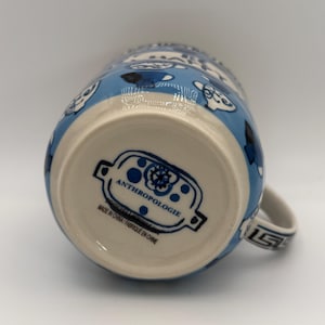 Taza de café griega ANTHROPOLOGIE Be Happy Gina de 355 ml (12 oz) - Usada imagen 6