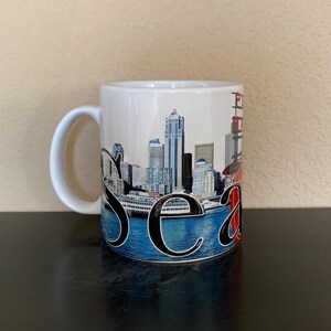AMERICANWARE Jumbo SEATTLE Coffee Mug / Tea Cup 18 oz. - Preowned