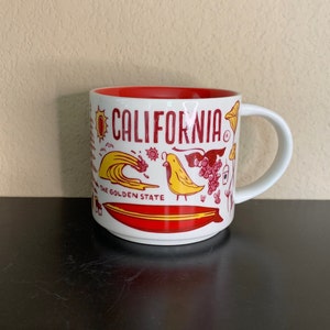 STARBUCKS &quot;Been There Series&quot; Across the Globe Collection Mug CALIFORNIA - Preowned