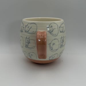 ANTHROPOLOGIE Leah Reena Goren Katt Stengodsmugg 340 ml – Begagnad bild 2