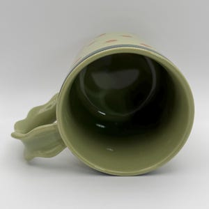 ANTHROPOLOGIE Georgie Green Mug 14 oz. - Preowned image 5