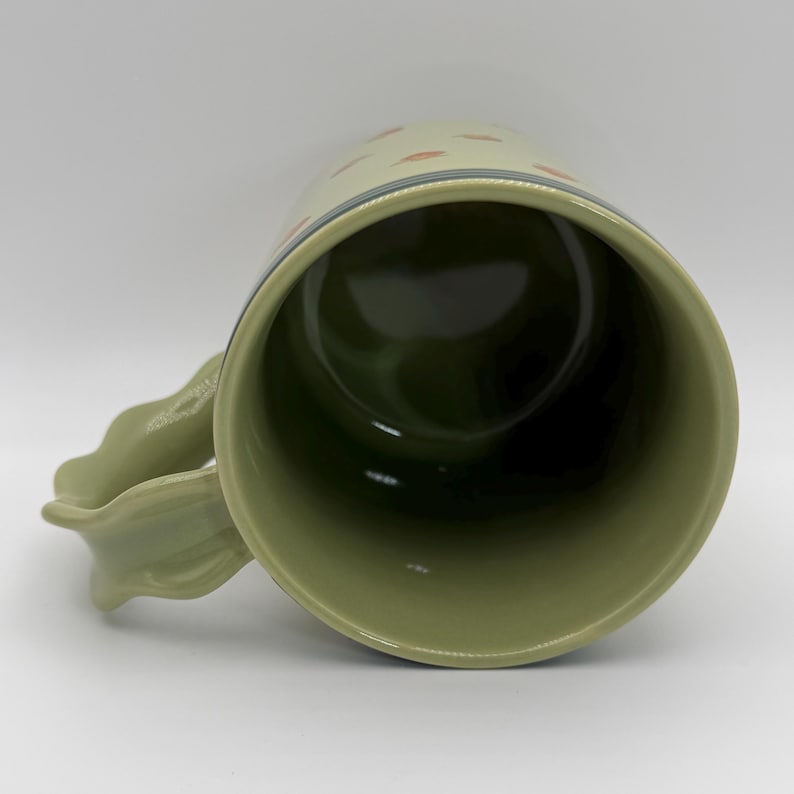 ANTHROPOLOGIE Georgie Green Mug 14 oz. - Preowned image 5
