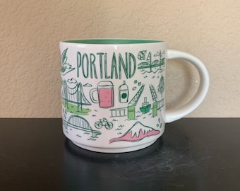 STARBUCKS &quot;Been There Series&quot; Across the Globe Collection PORTLAND Coffee Mug / Tea Cup 14 oz.  - Preowned
