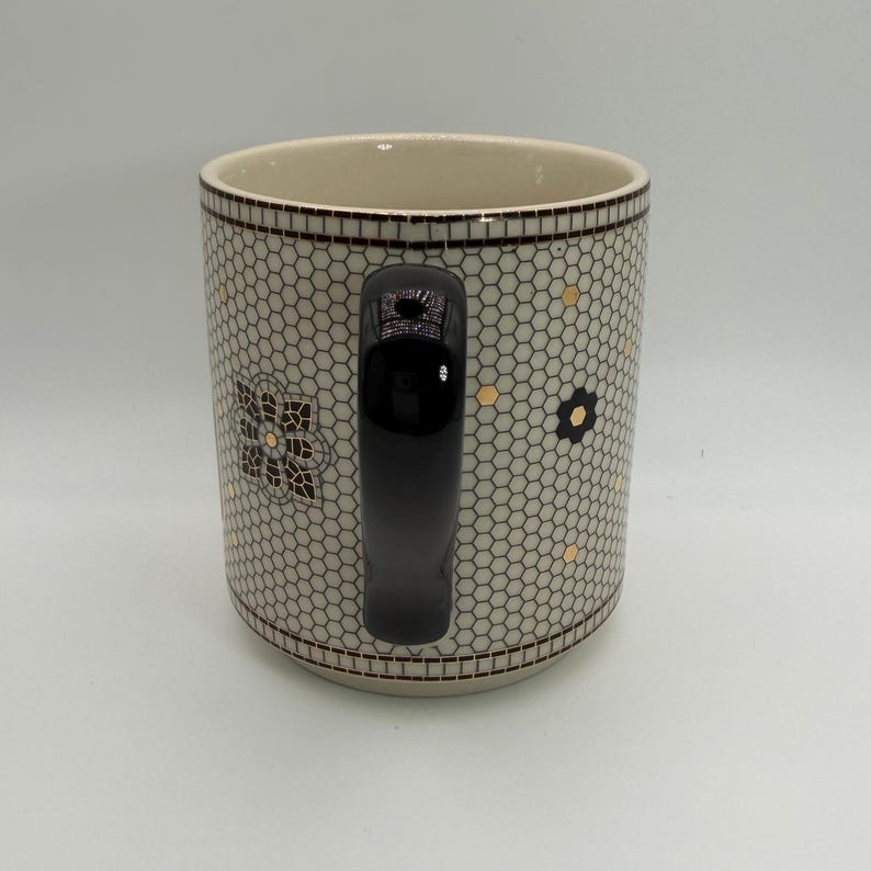 ANTHROPOLOGIE Bistro Tile Letter "B" Mug 12 oz. - Preowned image 2