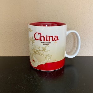 STARBUCKS &quot;Global Icon&quot; Collector Series Mug CHINA 16 oz.- Preowned