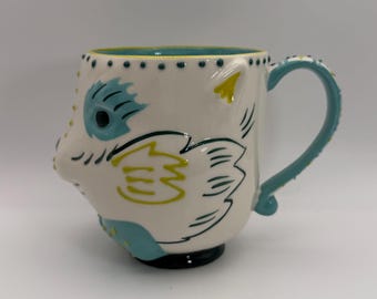 ANTHROPOLOGIE Kaninchen Sein Ostern 3D Becher 14 oz. - Gebraucht
