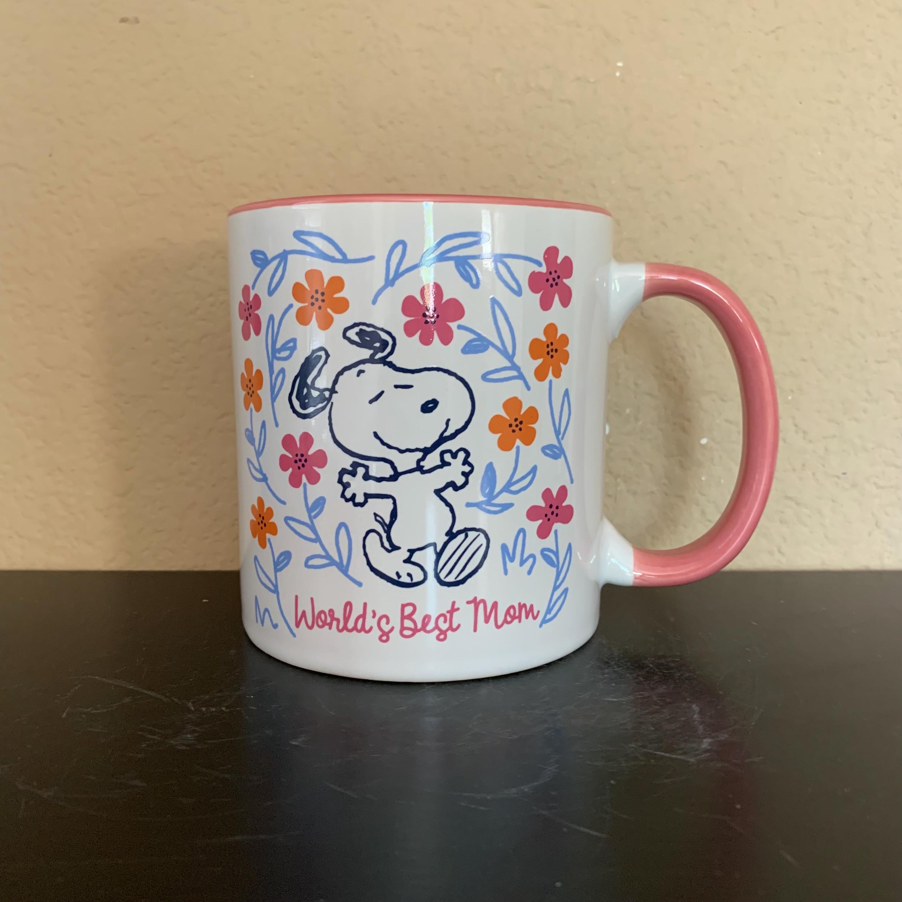 PEANUTS SNOOPY World's Best MOM Coffee Mug / Tea Cup 14 Oz