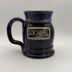 DENEEN POTTERY LOCALTEL Communications Since 1982 Mug 21 oz. - Preowned