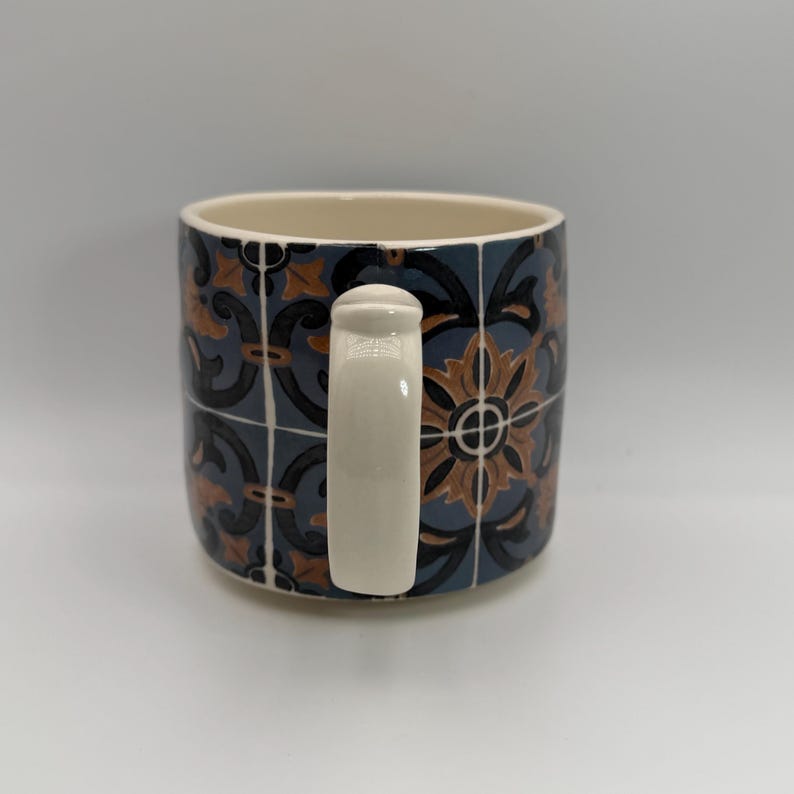ANTHROPOLOGIE Mezze Monogram Letter J Mug 12 oz. - Preowned image 2