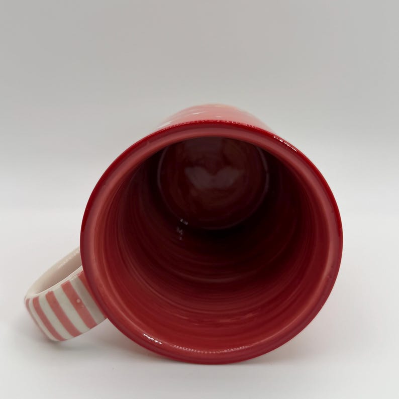 ANTHROPOLOGIE Lyla Color Red Mug 9 oz. - Preowned image 5
