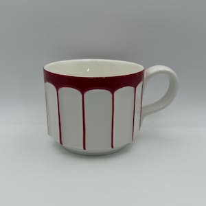 ANTHROPOLOGIE Bouldevard Latte vinfärgad mugg 450 ml - Begagnad bild 1