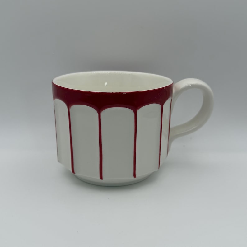 ANTHROPOLOGIE Bouldevard Latte vinfärgad mugg 450 ml - Begagnad bild 1