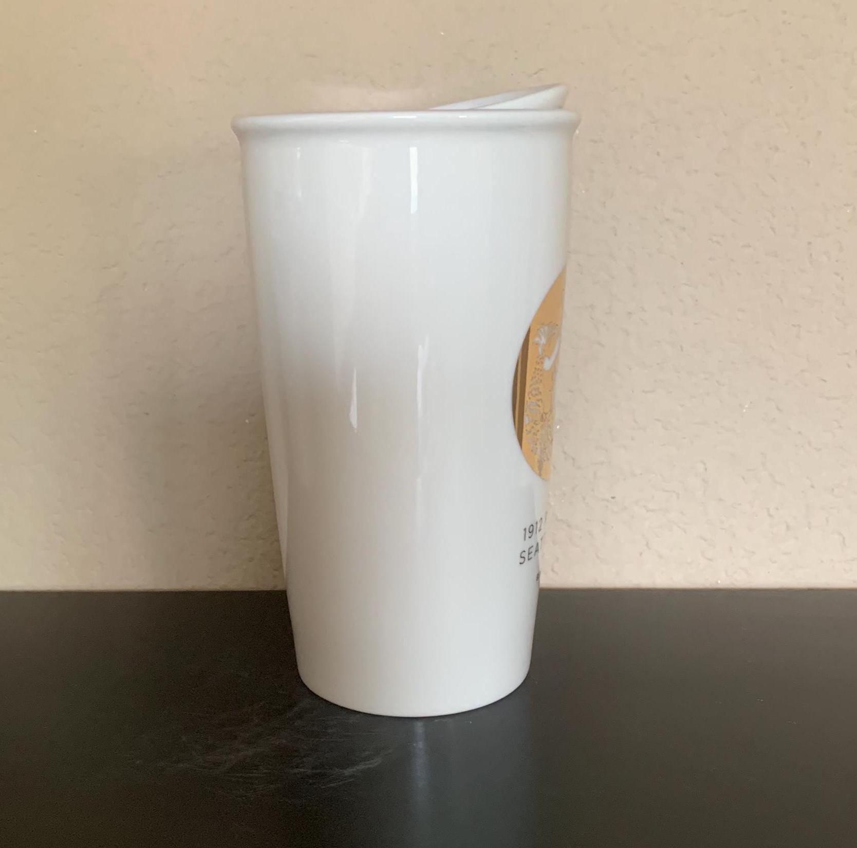 STARBUCKS Travel Mug GOLDEN MERMAID 1912 Pike Place Seattla