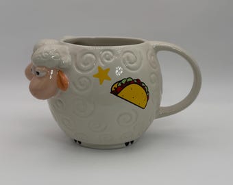 Caneca Esculpida da Ovelha Bo Peep de Toy Story 4 da Disney e Pixar, 355 ml - Usada
