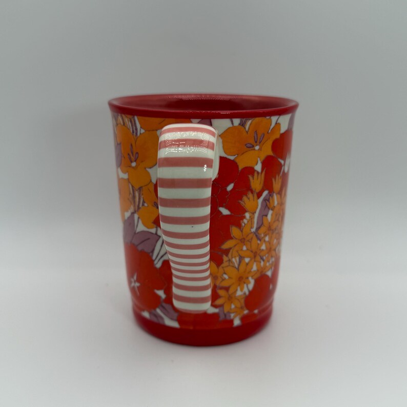 ANTHROPOLOGIE Lyla Color Red Mug 9 oz. - Preowned image 2