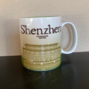 STARBUCKS &quot;Global Icon&quot; Collector Series Mug SHENZHEN CHINA 16 oz.- Preowned