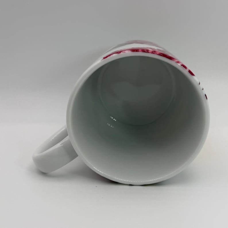 ANTHROPOLOGIE White Floral Mug 8 oz. - Preowned image 5