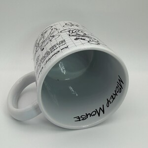 DISNEY JERRY LEIGH Mickey Mouse Sketch Book Don Towley Mug 12 oz. - Preowned image 5
