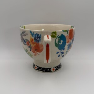 ANTHROPOLOGIE Dodi Bunny Boho Floral Pedestal Mug 14 oz. - Preowned image 2