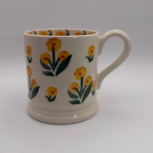 EMMA BRIDGEWATER SPONGEWEAR Marigolds 40 Years! Anniversary Mug Made in England 14 oz. - Preowned