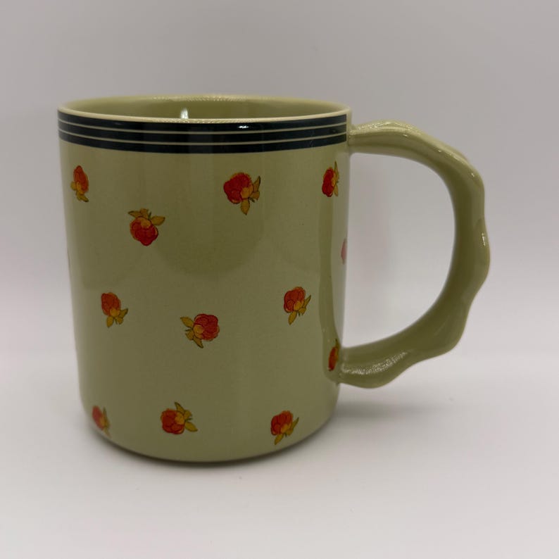 ANTHROPOLOGIE Georgie Green Mug 14 oz. - Preowned image 1