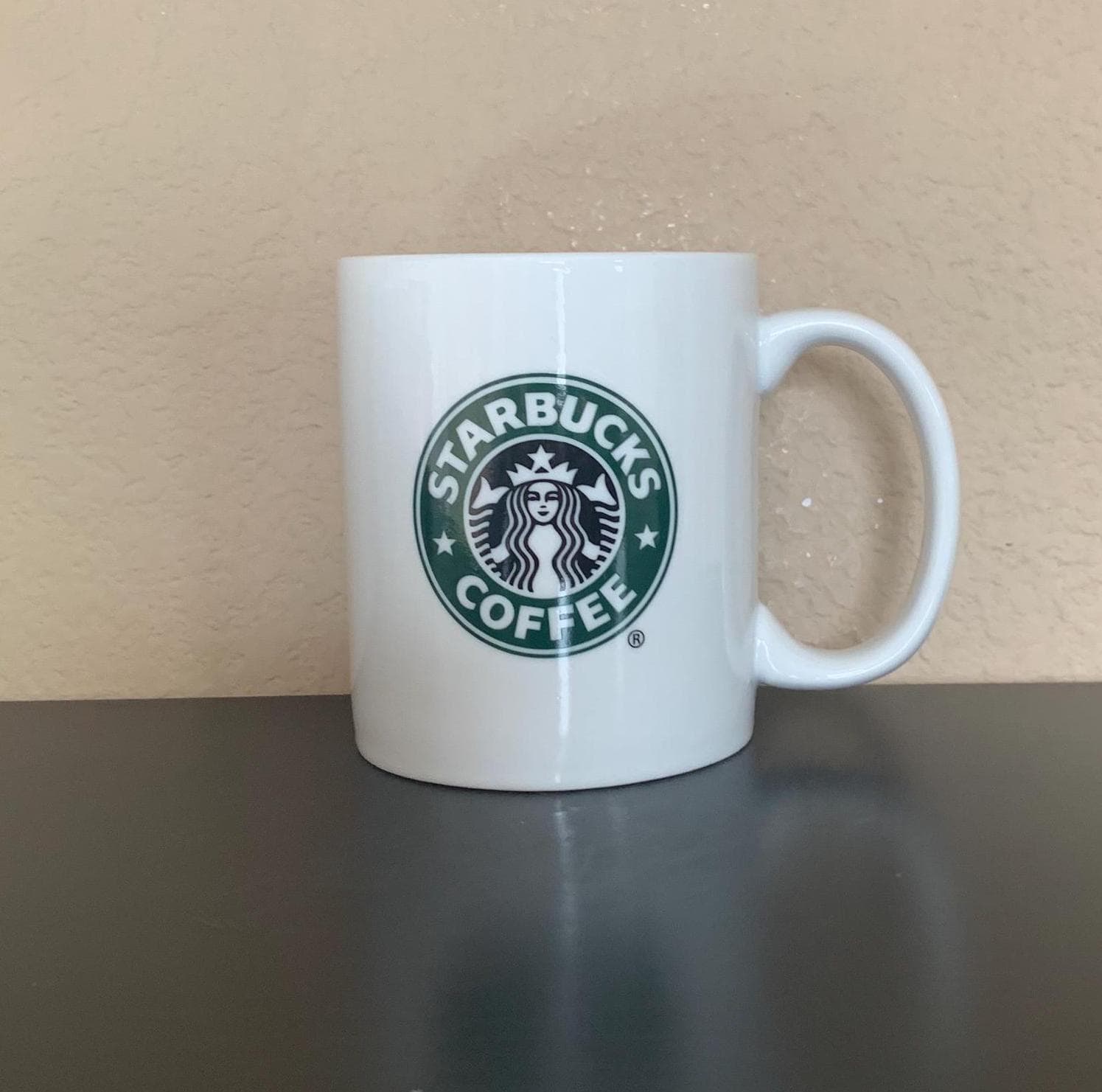 STARBUCKS 2006 White With Black and Green Traditional Mermaid Logo Coffee  Mug / Tea Cup 10 Oz. - Preowned - Etsy