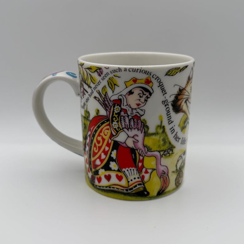 Cardew Mug CARDEW CLASSICS Alice in Wonderland With Whimsical Flamingo ...