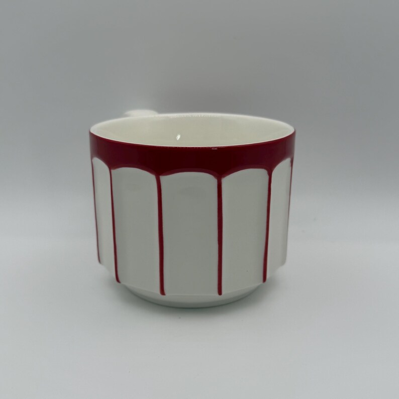 ANTHROPOLOGIE Bouldevard Latte vinfärgad mugg 450 ml - Begagnad bild 4