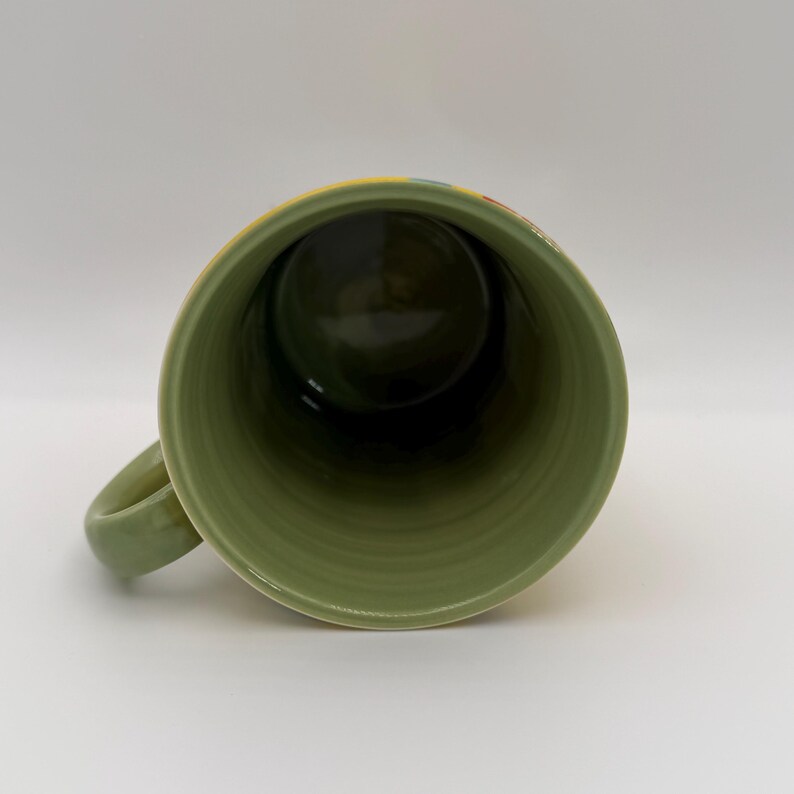 ANTHROPOLOGIE Maeve Chintzware Gelb Blumen Steinzeug Becher 10 oz. - Gebraucht Bild 5