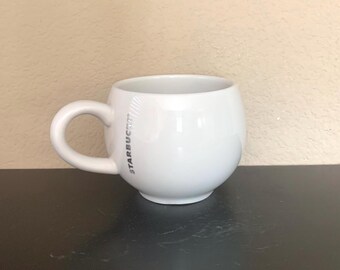 STARBUCKS White With Silver Logo Coffee Mug / Tea Cup 14 Oz. - Preowned -  Etsy Israel