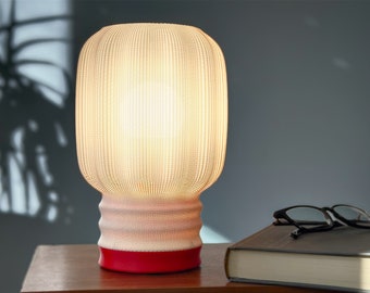 BURST LAMP | Ambient Lighting Bedside Lamp, Small Modern Desk Lamp, Minimal Funky Table Lamp, Unique Sculptural 3d Print Lamp