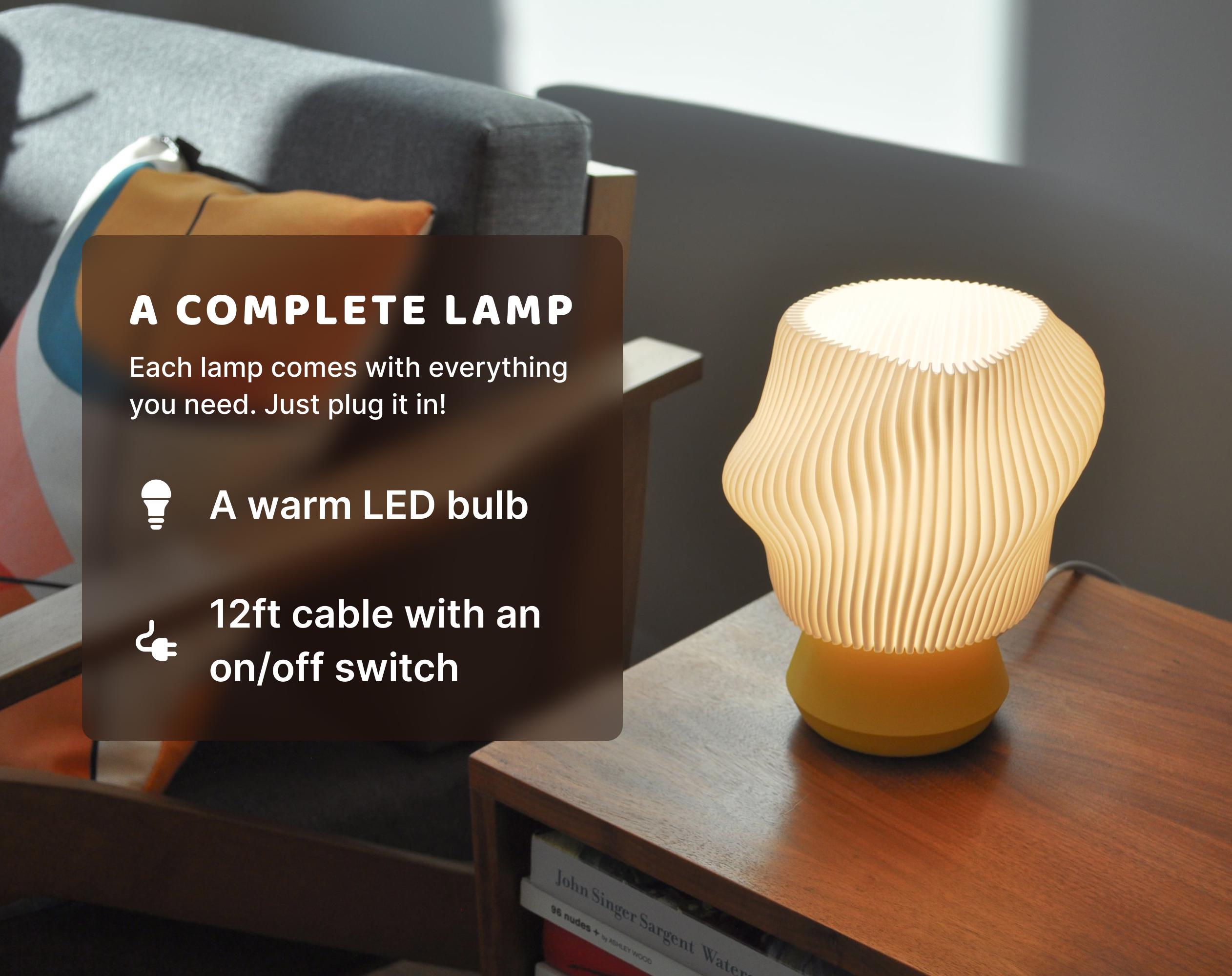 Buy Wavy Table Lamp, Nightstand Lamp, Dollop Online in India - Etsy