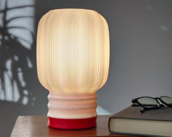 BURST LAMP | Ambient Lighting Bedside Lamp, Small Modern Desk Lamp, Minimal Funky Table Lamp, Unique Sculpture 3d Print Lamp