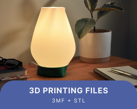 3D Print Lamp STL File, Flower Lamp, Tulip (Digital Download)