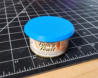 Pet Food Can Lids with Pop Top Design, 3D Printed in Multiple Sizes