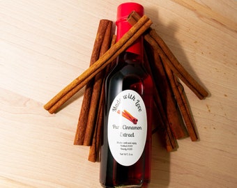 100% Pure Cinnamon Homemade Extracts Gourmet Gift Ideas  Organic Flavors Kitchen Ingredients Liquid Cinnamon